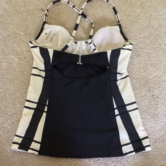 Athleta Lanikai Tankini TOP (ONLY ) BLACK SIZE 32 B/C Tall - Picture 5 of 7